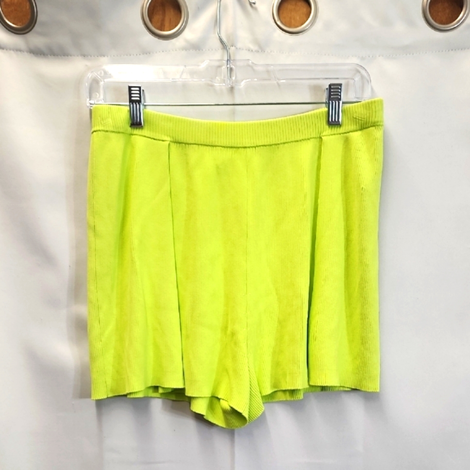 (0452) Sally Lapointe Green High Waist Shorts